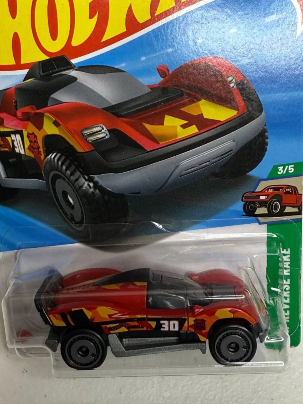 Hot Wheels Later Crater Reverse Rake Lets Race Diecast Car
